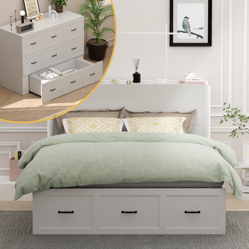 Commode escamotable avec tiroir et station de charge Murphy