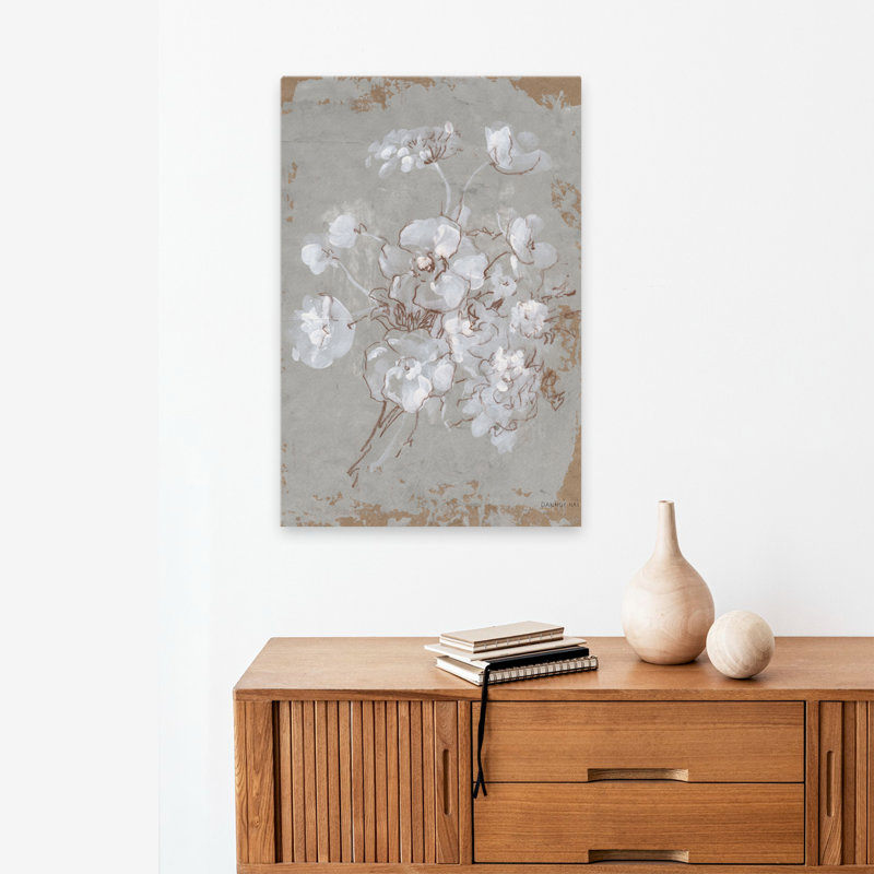 Abstract And Bouquet Delicate Floral I Art, 24" H x 16" W