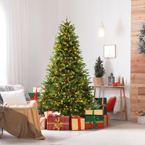 6 Foot Green Pre-Lit Christmas Trees You'll Love | Wayfair