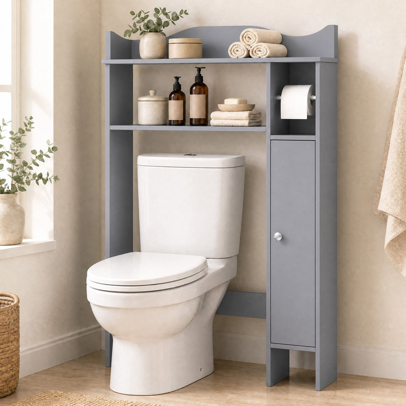 Rangement pour salle de bain Bortman, Gris