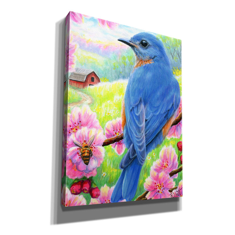 «Signs of Spring» par Bridget Voth, H 16 po x l 12 po x P 0,75 po
