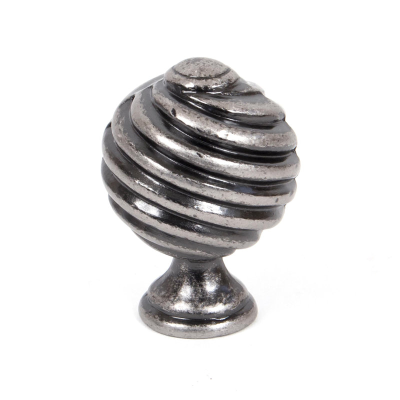 Pewter Twist Cabinet Knob, 6