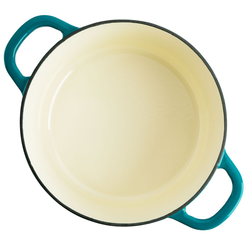 Fonte ovale, 5 pintes, Bleu sarcelle-ombrée