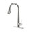 Single Handle Stainless Steel Kitchen Sink Faucet With Pull Down Sprayer-125382511