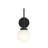 Rigsby Matte Black 1-Light Wall Sconce-127683764