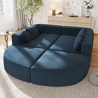 Boneless Couch, Modular Sectional Sofa, Free-Combined Sofa Couch