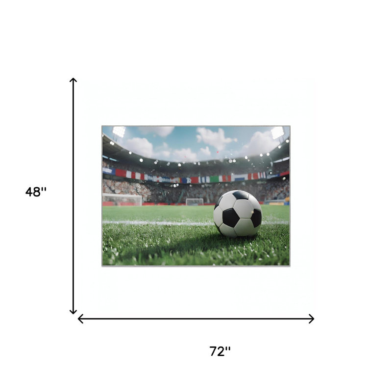 Tapis de soccer vert et noir 4 pi x 6 pi lavable