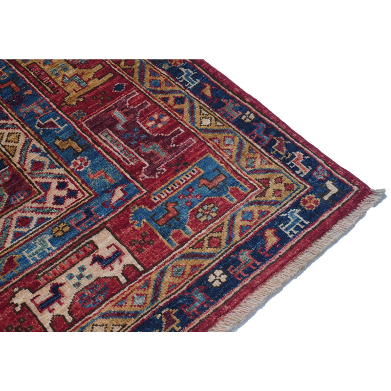 Hand Knotted Wool Southwestern Indoor Rug