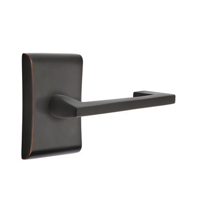 Argos Flat Double Dummy Door Lever with Rectangle Rosette
