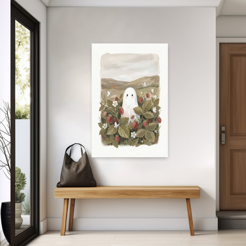 Whimsical Ghost Field 1 Piece Wrapped Canvas Wall Art, 152.4 cm H x 101.6 cm W