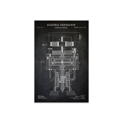 Générateur électrique Tesla, noir sur plastique / acrylique par Vernis Peinture