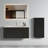 Bathroom Vanity For Modern Living - 36" With Striped Black Oak, White Ceramic Sink Pre-Assembled Brushed Oak Finish, Sink, Stylish Choice-2094844147-2094844146