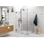Illume 47 in. x 43.5 in. x 78 in. 90-degree Fully Frameless Wall Hinged Glass Shower Enclosure-457370664