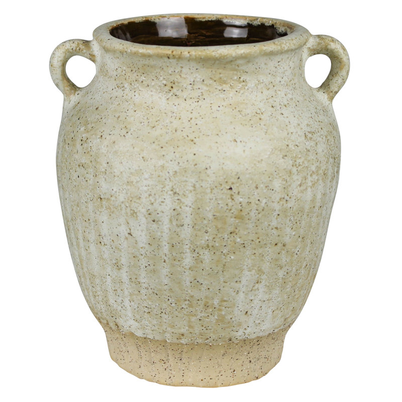 Pot Umbria avec poignées, céramique, blanc