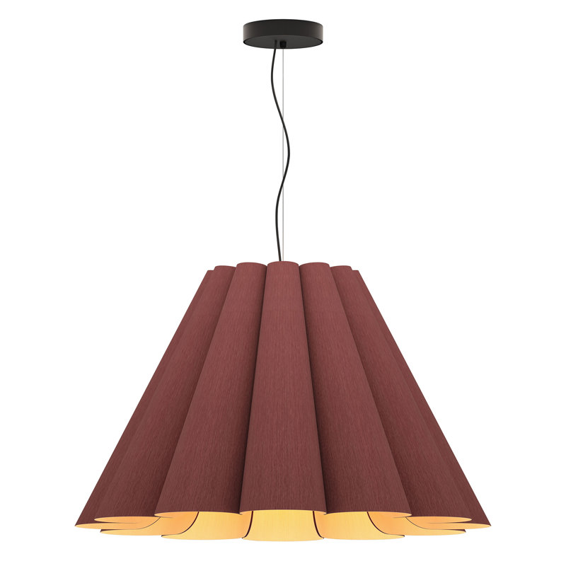 Luminaire suspendu moyen Lora 56, Violet, H 19,8 po x l 31,5 po x P 31,5 po