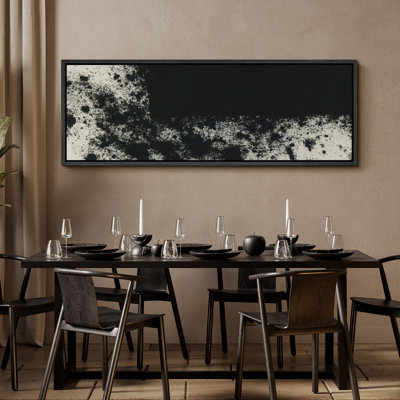 Abstract Framed Canvas Wall Art - Neutral Minimalist Print for Modern Wall Decor