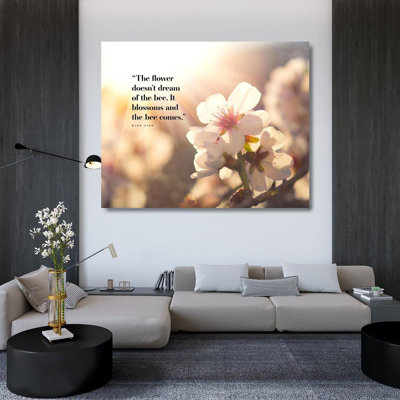 Art sur toile tendue par Latitude Run® ArtsyQuotes Gallery: Mark Nepo Citation: Blossoms