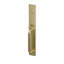 Poignée factice Emtek SELECT, à mortaiser pleine longueur, tige extérieure en forme de R, poignée lisse ; levier intérieur Hermès, nickel satiné, pour droitier-136221691-136221693