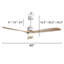 Nicola 60" 3 - Blade LED Modern Ceiling Fan with Remote Control and Light Kit Included-270283355