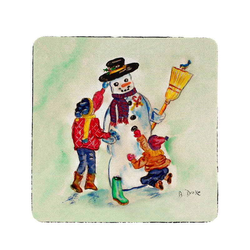 Sous-verre bonhomme de neige Ann