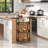 Slim Rolling Storage Cart With Wooden Top For Small Spaces (Maximize Kitchen Organization And Style)
