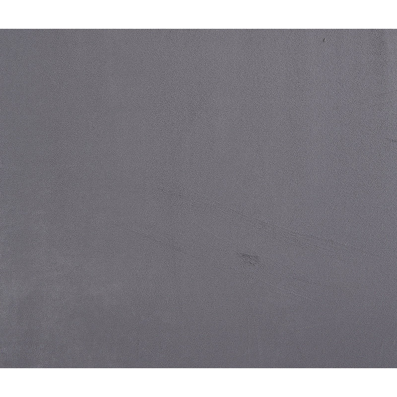 Causeuse Addiel avec 2 coussins en velours gris, Velours gris velours
