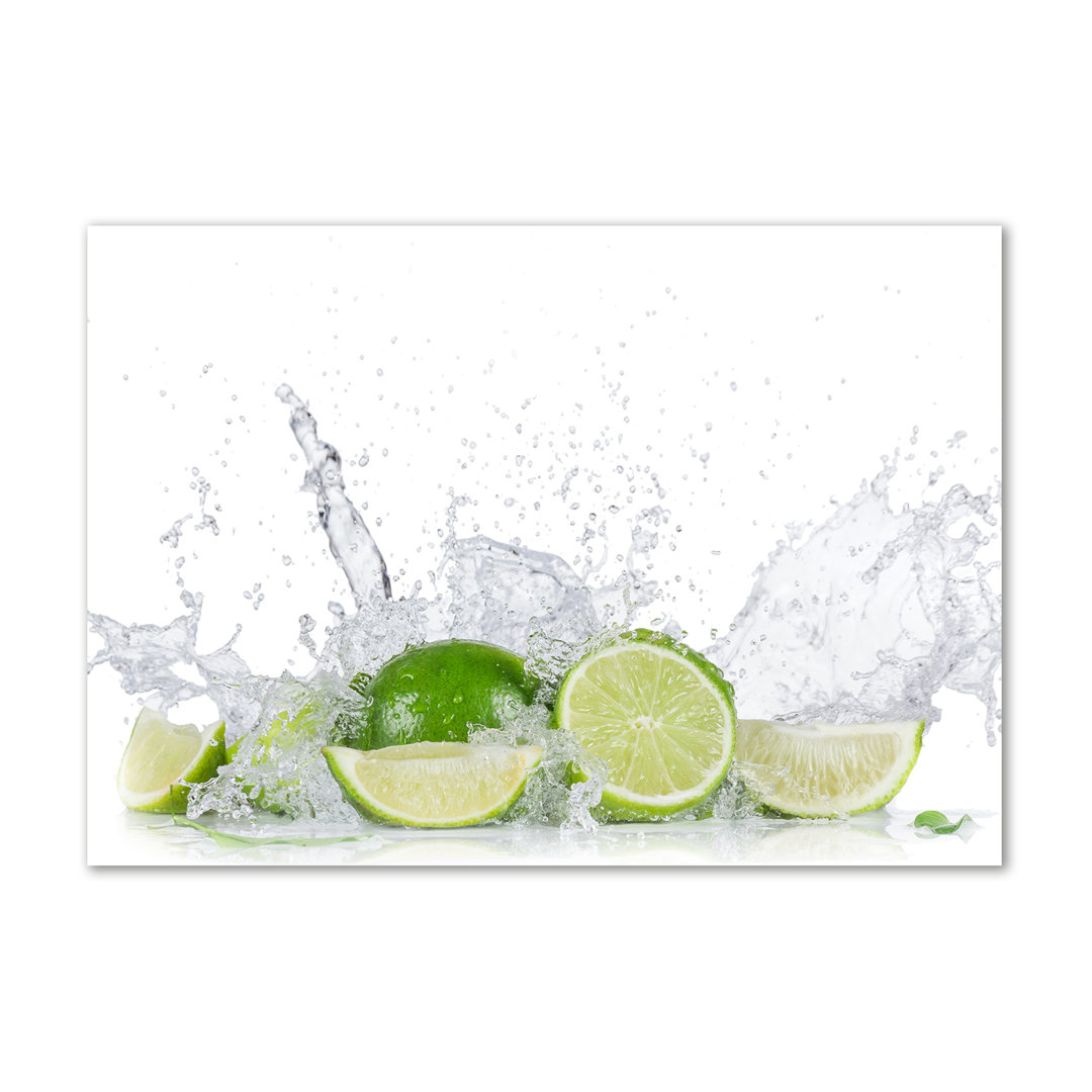 Limes And Water - Wrapped Canvas Print