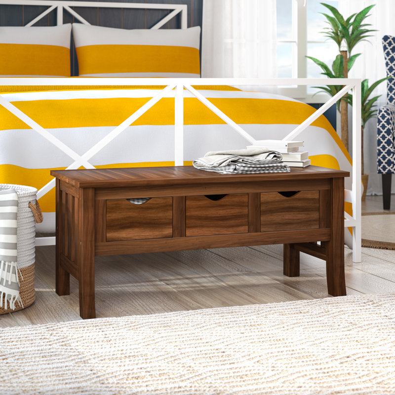 Enright Solid Wood Storage Bench