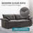 Modern Chenille Sectional Sofa With Movable Ottoman – L-shaped Couch For Living Room, Soft Upholstery Boneless, 4 Colors (beige, Blue, Light Gray, Gray)-980701287