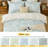 Kingrest Luxury 100% Cotton Queen Duvet Cover Set Floral Printed, Soft & Breathable 3 Pieces Queen Bedding Sets, Pattern Queen Comfy Duvet Cover Set with Zipper Closure-121974528-117287707