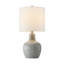 Lampe de table 19 po en céramique avec abat-jour tambour blanc-1057206254