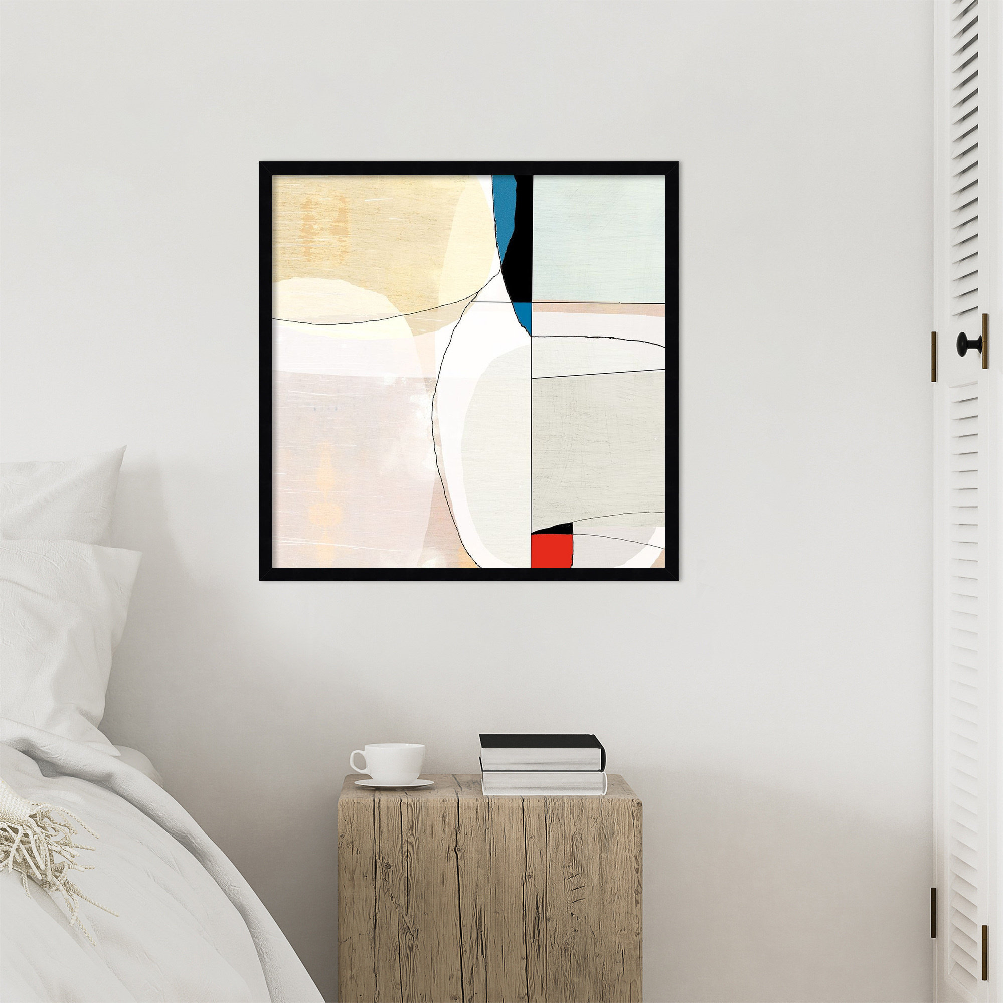 Beholder IV by Flagler Wood Framed Wall Art Print, Black, 25" H x 25" W