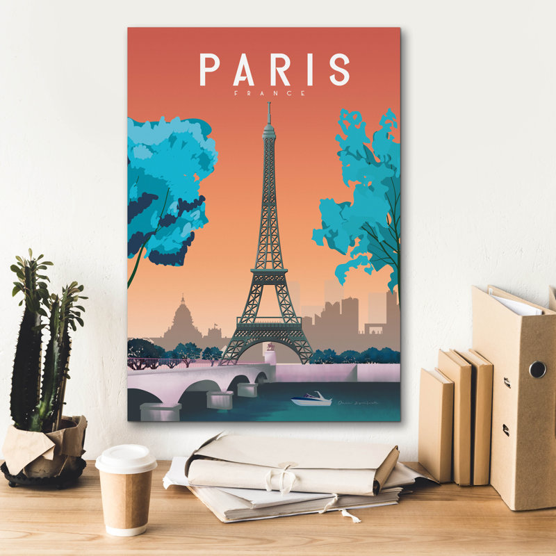"Epic Graffiti" Paris France "par Omar Escalante, art mural sur toile, H 26 po x l 18 po x P 0,75 po