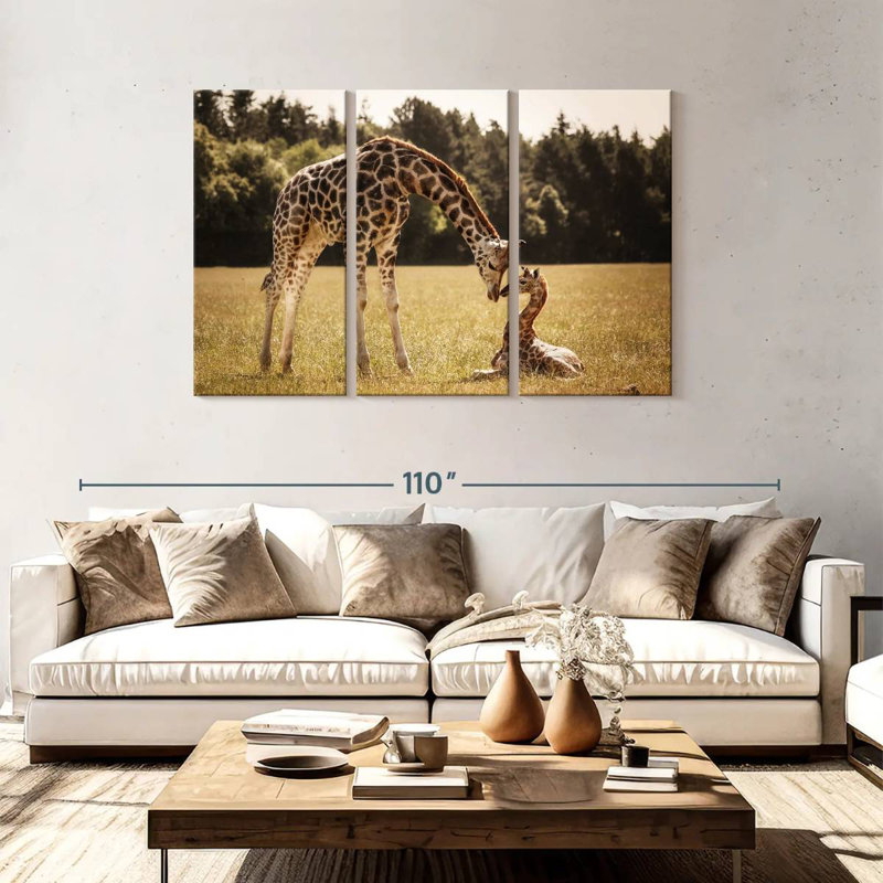 Girafes aimantes, H 48 po x l 74 po