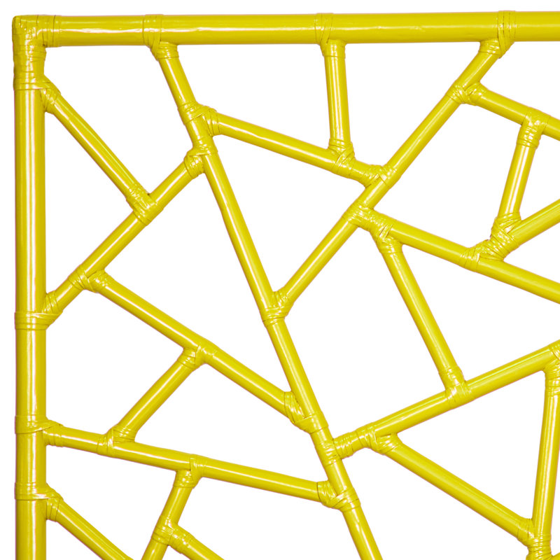 Tiffany Collection Open-Frame Headboard, Sunflower Yellow, King