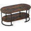 Table d'appoint en bois à 2 niveaux avec tablette de rangement ouverte-262986554-262986501