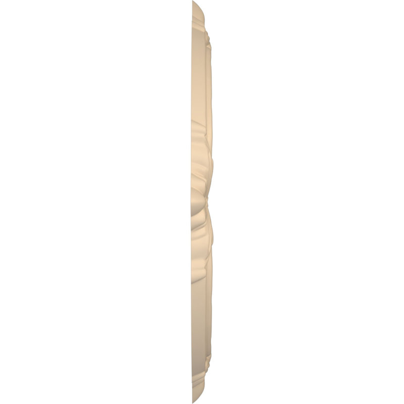 Attica Thermoformed PVC Ceiling Medallion, 19" H x 19" W x 1" D, UltraCover Satin Smokey Beige