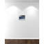 «Accelerating Indigo - Floater Frame», reproduction d'art sur toile-46817920-46817922