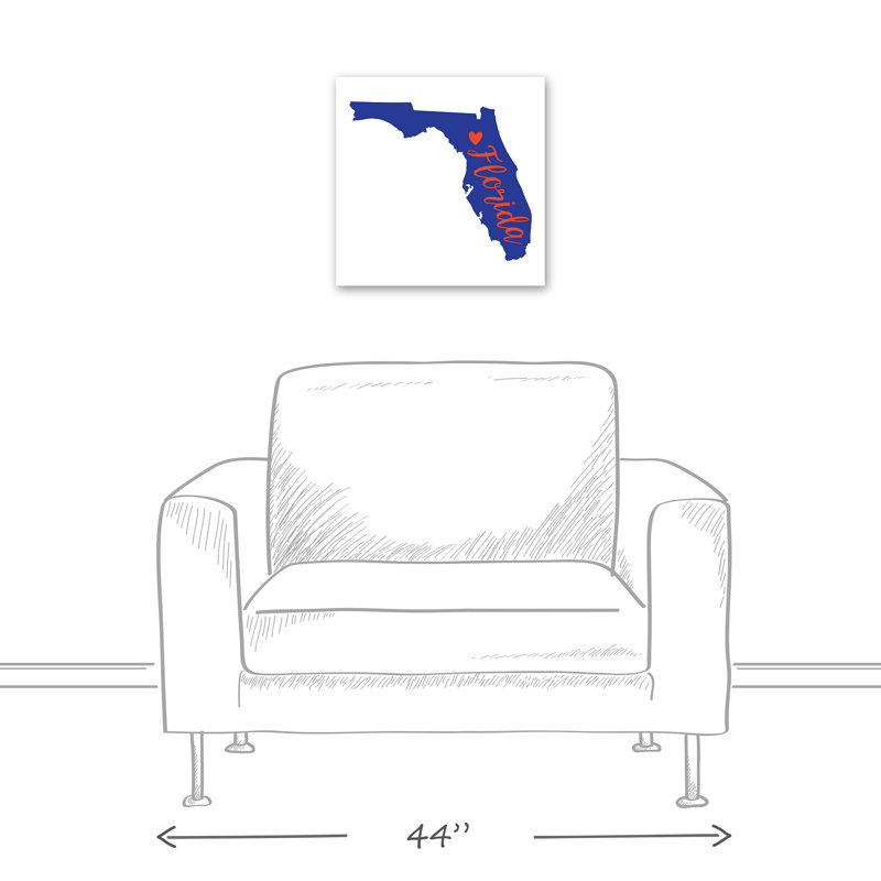 « floride fierté », art textuel sur toile
