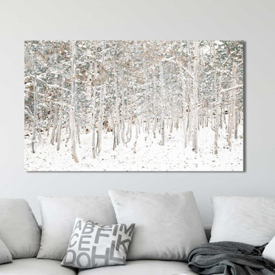 «White Snow Wonderland», reproduction d'art sur toile tendue