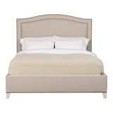 Caroline/Casey Queen Upholstered Low Profile Panel Bed