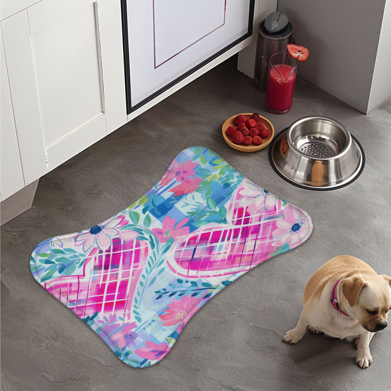 Plaid Heart Designs - Tapis d'alimentation en os 1 pièce, Moyen (18 po)