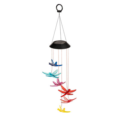 Mobile solaire multicolore libellule