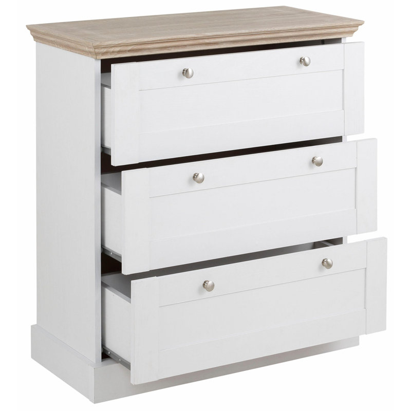 Cragmere Piece Bedroom Set, White/Oak