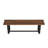Solid Wood Bench With Metal Legs-853125510
