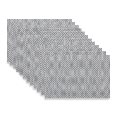 Napperon en PVC tissé à pois triangulaires - ensemble de 12