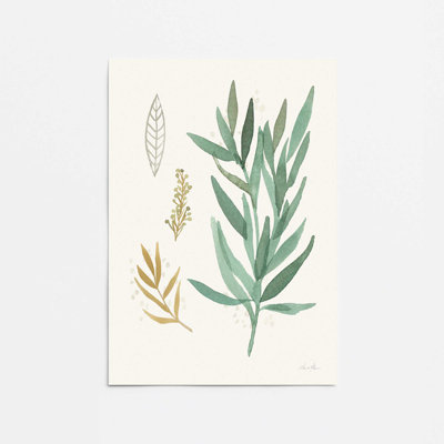 Earthy Greens in Bloom IV Print