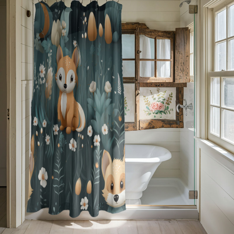Rideau de douche Furry Friends - Premium, L 71 po x L 74 po