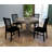5-Piece Dining Set Mid-Century Modern Wooden Table & Upholstered Chair Set For Home, Kitchen, Dining Room-115068825-115068829