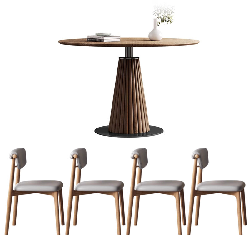 Pedestal Dining Set, 5